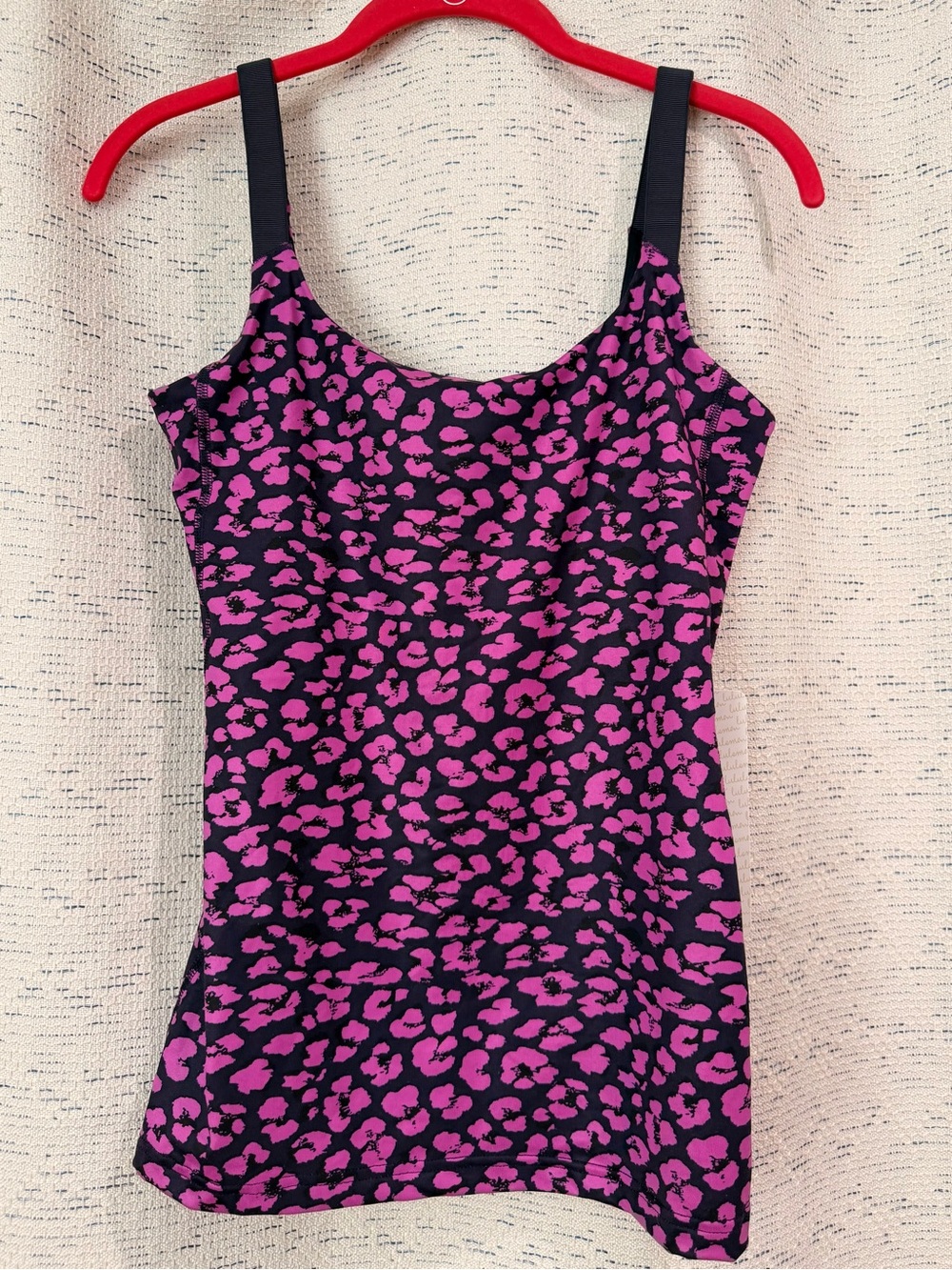 Lululemon Barre None Tank in Pink Leopard Print